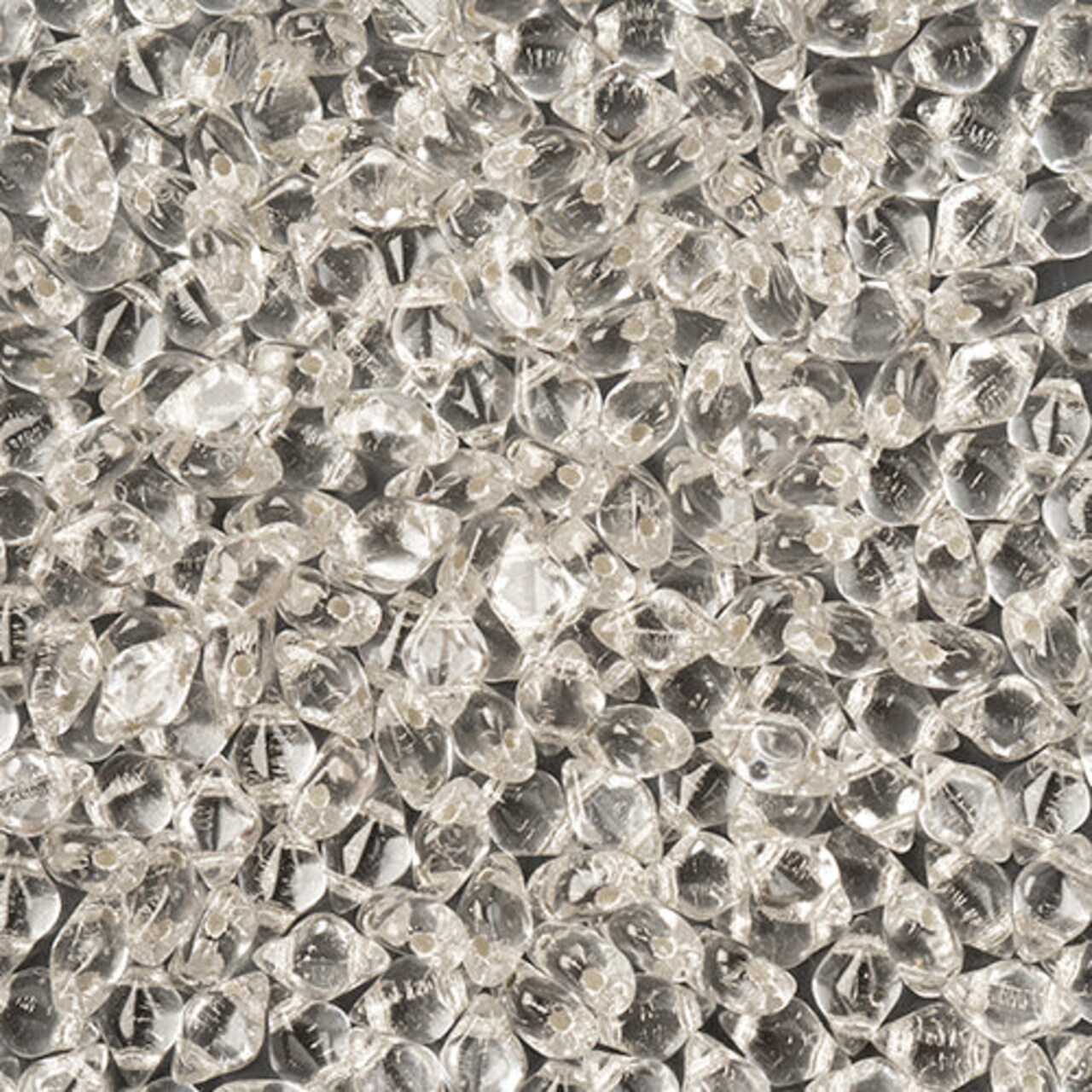 GemDuo 2-Hole Diamond Shaped Bead, Crystal Silver Lined, GD0003-81800, 7.5 grams